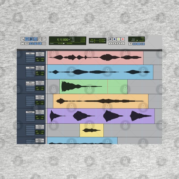 Audio Engineer Pro Tools DAW Musician Recording Program Home Studio Gift by blueversion